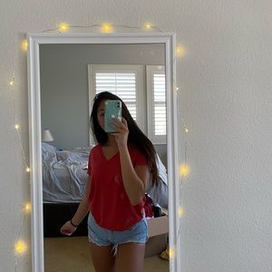 j. galt v-neck red tee